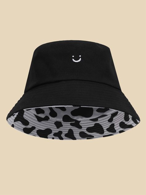 Black  Collar  Polyester   Embellished   Men Accessories Thrift Outfits Ideas, Cool Bucket Hats, Pola Topi, Luxury Hats, Black Bucket Hat, Bucket Hat Women, Types Of Hats, Women Hats Fashion, Stylish Caps