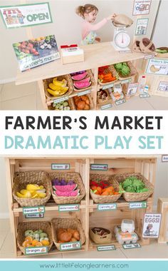 Market Dramatic Play, Play Printables, Fruit And Veg Shop, Dramatic Play Printables, Role Play Areas, Early Years Classroom, Dramatic Play Preschool, Dramatic Play Area, Dramatic Play Centers