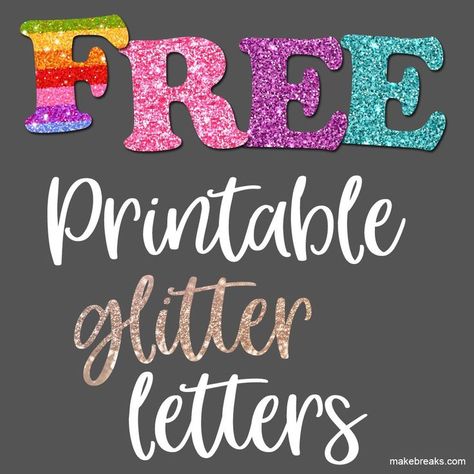 Looking for free printable glitter letters, alphabets and other goodies? Check out our free printables for your next party, craft project or classroom decor. Cricut Letters Cutouts, Bulliten Board Letters Printable Free, Letters For Bulletin Boards Printable, Bulletin Letters Printable Free, Free Printable Alphabet Letters Templates Bulletin Boards, Large Alphabet Letters Free Printable, Letter Banner Printable Free Pink, Bulletin Board Letters Free Printables, Letters And Numbers Printable