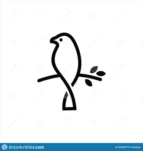 Basic Bird Drawing, Minimalist Bird Drawing, Small Bird Drawing Simple, Simple Bird Design, Simple Birds Drawing, Birds Line Drawing, Drawings Of Birds Simple, Bird Simple Illustration, One Line Drawing Bird