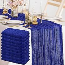 Royal Blue And White Table Setting, Royal Blue Bridal Shower Ideas, Greece Table Decor, Royal Table Decorations, Blue Bridal Shower Centerpieces, Blue And Silver Table Decor, Royal Blue Table Decorations, Royal Blue Decorations Party, Blue And Gold Table Decorations