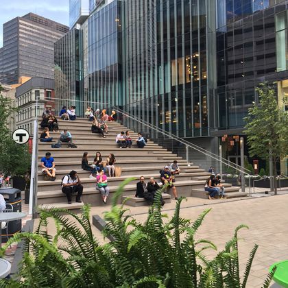 How Boston fails at public space - The Boston Globe Stepped Seating, Landscape Stairs, Urban Design Plan, Public Space Design, Urban Landscape Design, Outdoor Theater, Roof Architecture, Public Realm, Urban Park