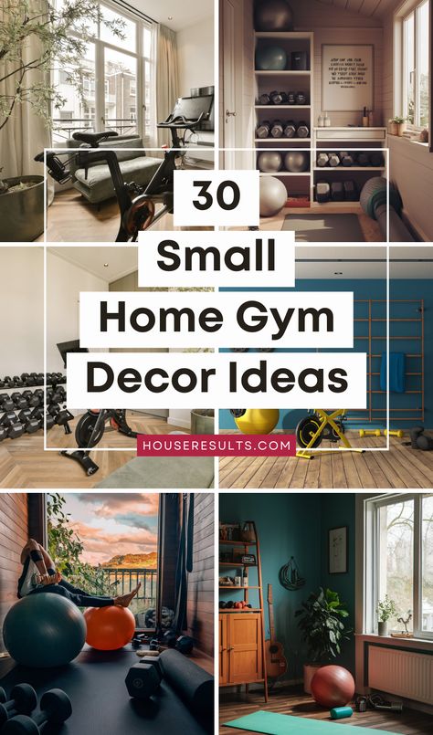 🏋️‍♀️ Uncover the secrets to an effective home workout space with our small home gym ideas! Whether you have a small apartment or a cozy house, we have tips and tricks to suit every need. Check out these small home gym ideas and make your fitness goals a reality. #HomeFitness #SmallSpaceGym #WorkoutIdeas Ikea Workout Room, Home Gym With Daybed, House Fitness Room, Organize Gym Equipment At Home, Different Rooms In A House Ideas, Small Fitness Room Ideas, Small Space Exercise Room Ideas, Home Gym Multipurpose Room, Apartment Gym Design