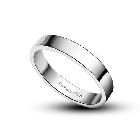 PRICES MAY VARY. Title: Dankadi Simple Fashion S925 Sterling Silver Ring Smooth Plain Dome Comfort Solid Silver Wedding Ring For Men & Women 3.5 mm Ring 3-13#. Product Type: Departments > Men > Jewelry > Rings Simple Silver Wedding Rings, Silver Wedding Rings For Women, Wedding Ring For Men, Silver Wedding Ring, Sterling Silver Wedding Rings, Jewelry Wedding Rings, Mens Wear, Silver Wedding Rings, Ring For Men