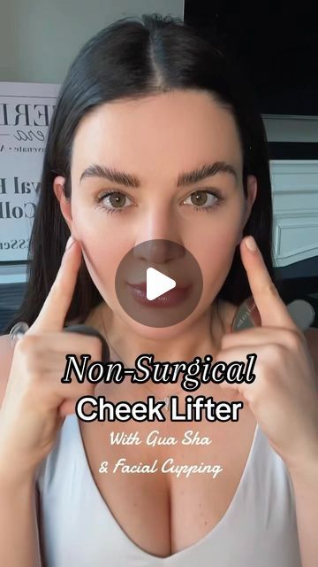 Sarah Fraggis on Instagram: "Save this video and gua sha and facial cups with me for a cheek lift.  As we age we lose volume in our cheeks. Here is a non-surgical cheek lift tutorial with gua sha and facial cupping. Gua shas nickname is eastern facelift, it’s effective at releasing tension, stimulating collagen production and removing fluid that can create a Facial cupping is great to incorporate with a hyaluronic acid as it brings in hydration, encouraging a plump.  All products used can be found at filterlessera.com xoxo - Sarah  #guasha #facialcupping #skincare #cheeklift" Cheek Lift, Eyebrow Lift, Facial Cupping, Face Yoga Exercises, Gua Sha Facial, Health Hacks, Face Exercises, Prevent Aging, Eye Lift