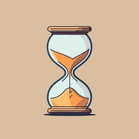 Sand clock hourglass time Retro Clock Illustration, Hourglass Icon Aesthetic, Sand Timer Aesthetic, Time Illustration Clock, Sand Clock Illustration, Time Aesthetic Clock, Time Sand Clock, Hourglass Illustration, Hourglass Clock