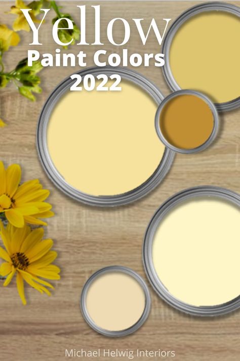 Good Yellow Paint Colors, Yellow Paint Colors For Bathroom, 2023 Yellow Paint Colors, Valspar Yellow Paint Colors, Boho Yellow Paint Color, Yellow Painted Walls Living Room, Best Yellow Paint Colors Kitchen, Yellow Kitchen Color Scheme, Yellow Paint Colors For Kitchen Walls