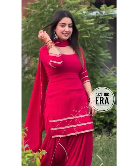 Latest Designer Pink Punjabi Patiala Silk Suit Salwar Kameez Suit Made To Measure Suit Dress For Women And Girls Golden Lace Work Suits Suit Dress For Women, Custom Design Dress, Patiyala Dress, Patiala Suit Designs, Haldi Outfits, Made To Measure Suits, Trendy Outfits Indian, Mehendi Outfits, Suit Salwar