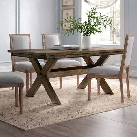 Wayfair x Kelly Clarkson Quentin Dining Table Workd Market Dining Table, Farmhouse Wooden Dining Room Table, 2023 Kitchen Tables, Kitchen Table Rectangle, Kitchen Tables And Chairs, Dining Table Wood, Kelly Clarkson Home, Farmhouse Kitchens, Steampunk Decor