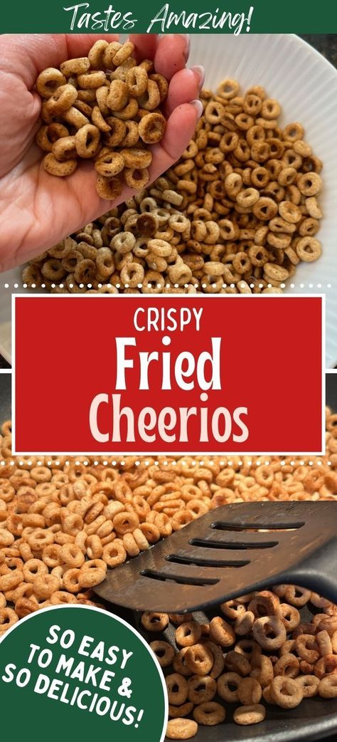 Elevate snack time with our irresistible fried Cheerios recipe, delivering a perfect blend of crunch and buttery goodness. Ideal for a quick treat or a movie night indulgence. Discover the joy of crispy cheerios tonight. #CrispyCheerios #HotButteredSnack #SnackTimeJoy Spicy Cheerios, Recipe Using Cheerios, Fried Cheerios, Hot Buttered Cheerios, Buttered Cheerios, Yellow Cake Mix Cookies, Cheerios Snacks, Cheerio Treats, Cheerios Recipes