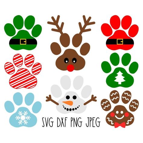 Christmas Dog Paw Print, Salt Dough Ornaments Dog Paw, Dog Christmas Paw Art, Christmas Gifts For Dogs Ideas, Dog Art Diy Craft Ideas, Dog Fall Crafts, Dog Christmas Decor, Pet Paw Print Art, Dog Paw Christmas Art