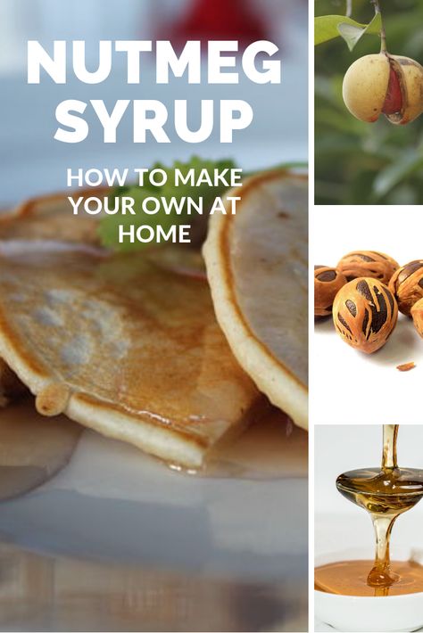 Nutmeg syrup is a lighter version of maple syrup. It's so delicious on pancakes and ice cream. It's a favourite in Grenada. Here's how to make your own at home. Recipe Community, Syrup Recipe, Best Chef, Caribbean Recipes, Best Dishes, Simple Recipe, So Delicious, Maple Syrup, How To Make Your