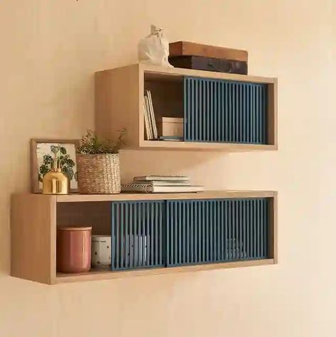 Melamine Cabinets, Wall Shelves Design, Wall Boxes, Design Del Prodotto, Shelf Design, Wall Mounted Shelves, Home Room Design, Wall Cabinet, Painting Cabinets