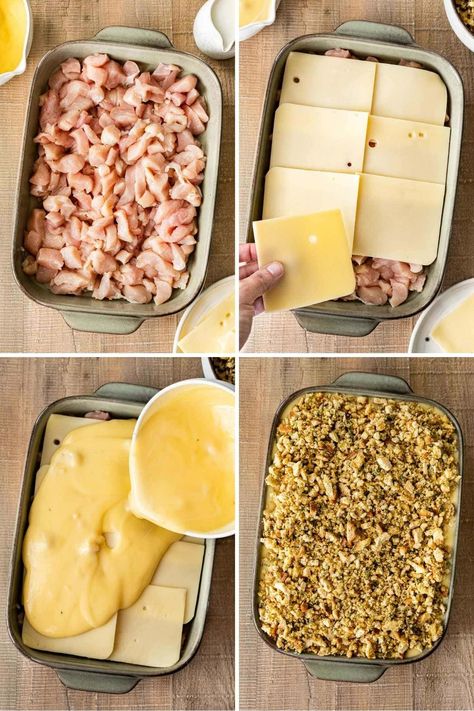 Chicken With Stuffing And Swiss Cheese, Easy Swiss Chicken Bake, Swiss Stuffing Chicken, Meals With Swiss Cheese, Chicken And Swiss Cheese Casserole, Swiss Chicken Casserole Stuffing, Swiss Cheese Chicken Casserole, Chicken Stove Top Stuffing Casserole Swiss Cheese, Best Chicken And Stuffing Casserole