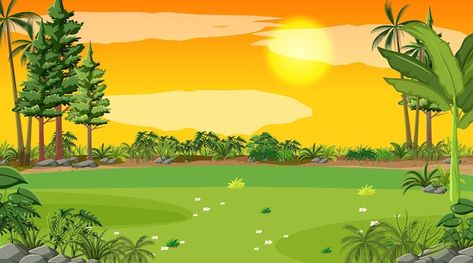 Free vector blank landscape scene of nat... | Free Vector #Freepik #freevector #cartoon-scene #nature-cartoon #cartoon-scenery #cartoon-landscape Village Background Indian, Cartoon Park, Village Scene Drawing, Jungle Cartoon, Free Cartoon Characters, Nature Cartoon, Forest Cartoon, Cartoon Garden, 30 Day Drawing Challenge