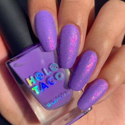 Holotaco Nails, Pure Makeup, Holo Taco, Shine Nails, Nail Polish Art, Vacation Nails, Dark Nails, Nail Nail, August 26