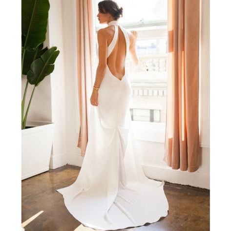 Wedding dress high neck