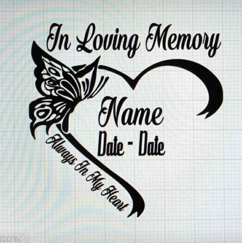 Tattoos For In Memory Of Mom, In Loving Memory Tattoos For Uncle, Tattoos In Remembrance Of Mom, Mum Remembrance Tattoos, Cute Tattoos With Meaning For Grandma, In Memory Of Tattoos For Women, Heart Memorial Tattoo Designs, Tattoo Ideas For Family Members Who Passed, Tattoo Ideas For Past Loved Ones