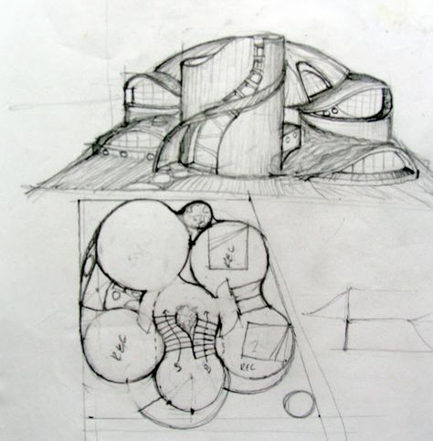 مركز ثقافي, Concept Models Architecture, Conceptual Architecture, Architecture Sketchbook, Architecture Concept Diagram, Architecture Design Sketch, Architecture Design Drawing, Architecture Model House, Concept Diagram