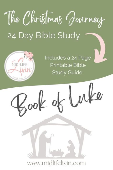 The holiday season is upon us, and as we gather with family and friends, there's a unique opportunity to start a meaningful journey as you read the 24 Chapters of the Book of Luke —one that goes beyond the hustle and bustle, bringing us closer to the heart of Christmas. This December, we invite you to join us on "The Christmas Journey: 24 Day Book of Luke Bible Study," a guided exploration through the Book of Luke. Book Of Luke Bible Study, Luke Bible Study, Christmas Bible Study, Luke Bible, Book Of Luke, Free Printable Journal, Bible Journal Notebooks, Gospel Of Luke, Bible Study Printables