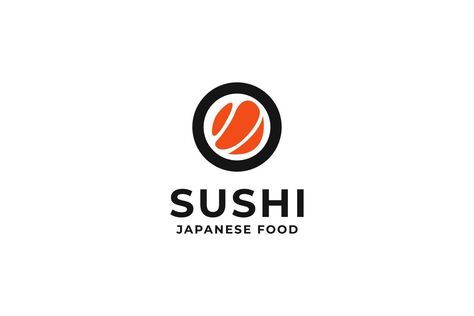 Sushi Logo Design, Logo Design Ideas Creative, Sushi Go, Sushi Logo, Go Logo, Sushi Cat, Japan Logo, Japanese Logo, Sushi Time