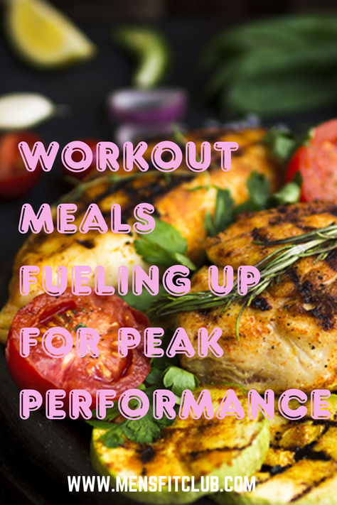 Illustration of workout meals designed to fuel exercise and support recovery, featuring nutrient-rich options like grilled chicken, quinoa, sweet potatoes, eggs, and leafy greens. The graphic emphasizes balanced meals with a combination of protein, complex carbs, and healthy fats to optimize energy levels and muscle repair. Ideal for individuals looking to enhance their workout performance and recovery with proper nutrition. Diet To Build Muscle Men, Workout Meals Build Muscle, Workout Meals For Women, Build Muscle Workout, Bulking Workout, Women Diet Plan, Workout Meals, Plan Workout, Pre Workout Food