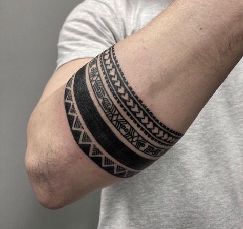 Banded Tattoos, Bicep Cuff Tattoo, Band Arm Tattoo, Band Tattoo For Men, Aries Tatoos, Tattoo Armband, Bracelet Tattoo For Man, Armband Tattoos For Men, Band Tattoos For Men