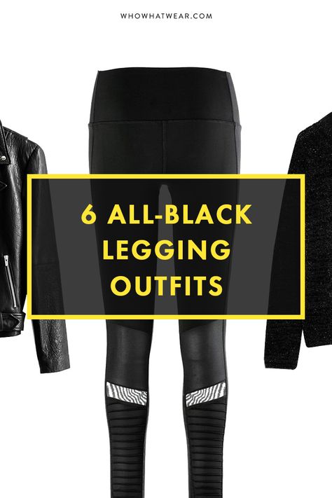 Leggings outfits you're going to want to live in Sports Leggings Outfit, Floral Embroidered Shirt, Sports Leggings Black, Leather Jacket Dress, Trendy Leggings, Black Leggings Outfit, Leggings Outfits, H&m Leggings, Leggings Hoodie