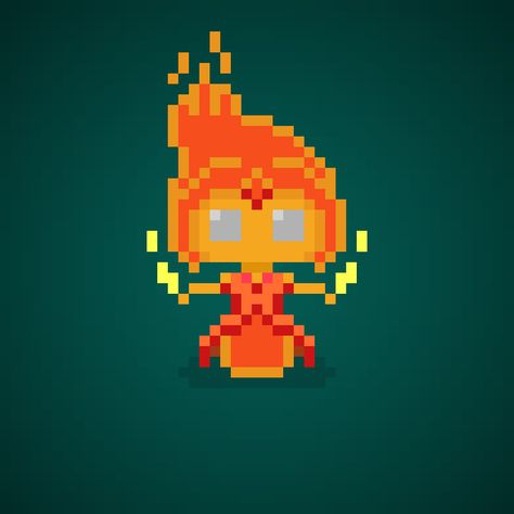 Famous Characters in Pixel Art • Flame Princess from "Adventure Time" #pixelart #pixel #16bit #adventuretime #cartoonnetwork #princess #flame #fire #girls #cartoons #theoluk Pixel Building, Pixel Cartoon, Pixel People, Pixel Gif, Perler Projects, Famous Characters, Flame Princess, Perler Ideas, Pixel Art Characters