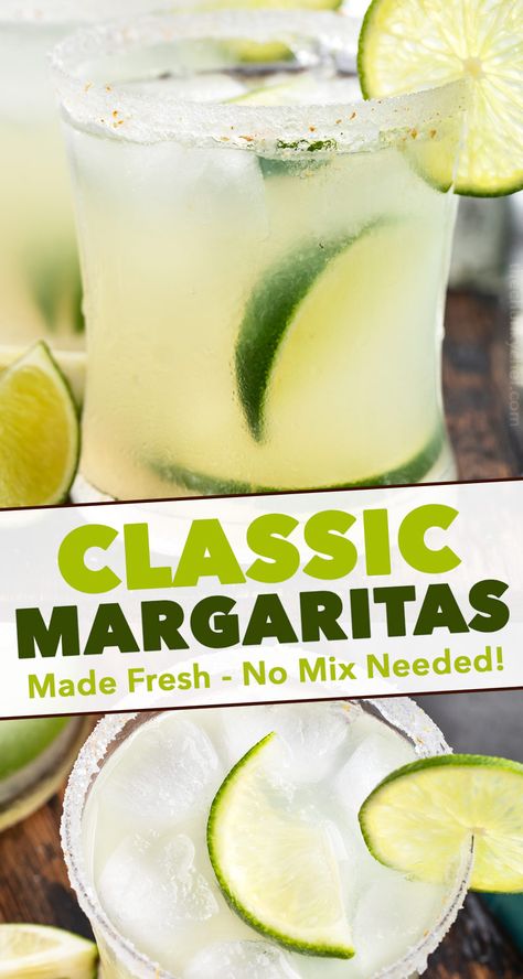 Classic Margarita Recipe, Homemade Margaritas, Tequila Cocktail, Perfect Summer Drink, Frozen Margaritas, Classic Margarita, Boozy Drinks, Mixed Drinks Recipes, Margarita Recipe