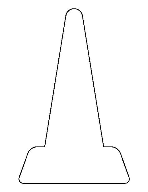 Traffic cone pattern. Use the printable outline for crafts, creating stencils, scrapbooking, and more. Free PDF template to download and print at http://patternuniverse.com/download/traffic-cone-pattern/ Construction Cone Craft, Construction Vbs, Lego Classroom, Tracing Patterns, Cone Template, Superhero Vbs, Preschool Construction, Printable Outline, Baby Boy Quilt Patterns