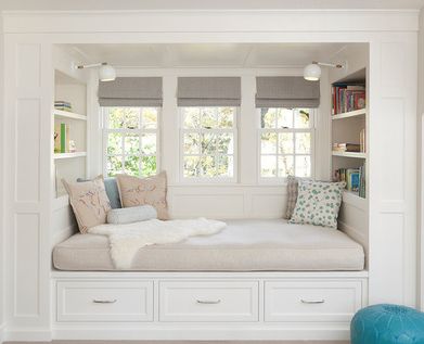 seat with shelves Bedroom Window Seat, Window Seating, Bay Window Seat, Window Seat Design, In The Corner, Window Seat, Bedroom Storage, My New Room, New Room