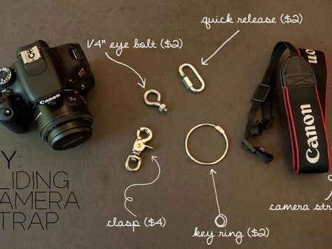 Diy Camera Strap, Diy Bag Strap, Nikon Camera Tips, Diy Travel Accessories, Diy Camera, Gopro Photography, Camera Straps, Camera Hacks, Photography Gear