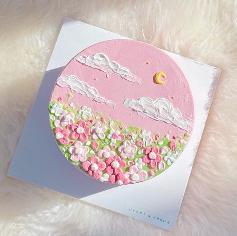 Spring Cake Designs, Ocean Cakes, Cloud Cake, Watercolor Cake, Spring Cake, Creative Cake Decorating, Creative Birthday Cakes, Pretty Birthday Cakes, Painted Cakes