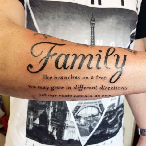 Tattoo That Symbolizes Family, Good Family Tattoo, Tattoos Arm Mann, Family Quotes Tattoos, Family Tattoos For Men, Tattoo Quotes For Men, Family Tattoo Designs, Omerta Tattoo, Family Tattoo