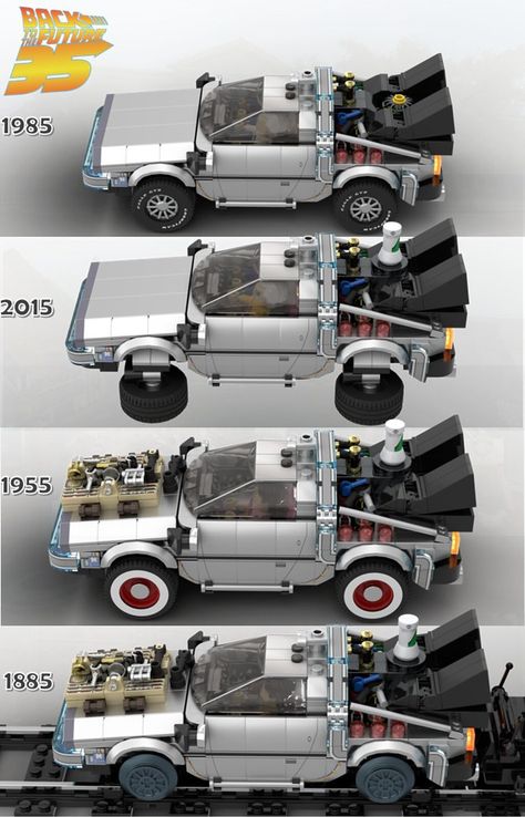 Back to the future DeLorean 35 year anniversary | Inspired b… | Flickr Lego Decals, 35 Year Anniversary, Famous Vehicles, Back To The Future Delorean, Delorean Time Machine, Automotive Illustration, Lego Speed Champions, Lego Custom Minifigures, Lego Creative