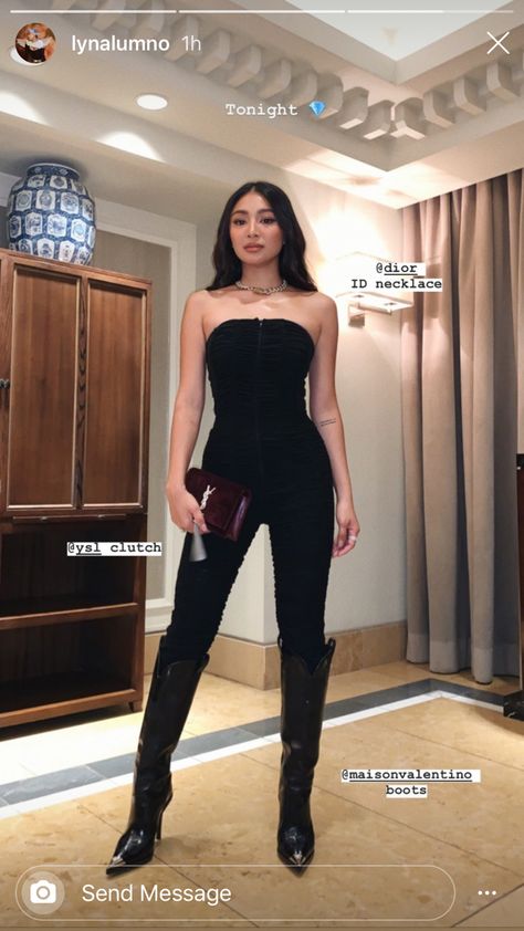 Lyn Alumno’s IG story MegaAnniversary Nadine Lustre Outfits, Nadine Lustre Fashion, Creative Shoot, Nadine Lustre, Maxi Dress Outfit, Deep Winter, Celebrity Outfits, Blackpink Jennie, Ig Story