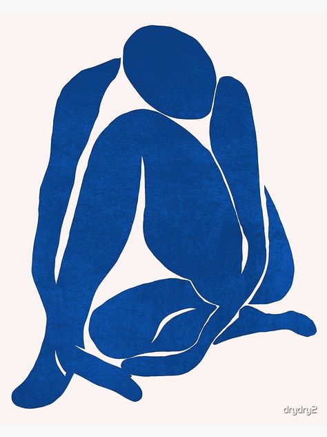 "figure - Henri Matisse inspried (blue)" Postcard by drydry2 | Redbubble Matisse Paintings, Matisse Cutouts, Modern Art Canvas Painting, Cut Out Art, Matisse Prints, Linocut Art, Blue Poster, Matisse Art, Image Fun