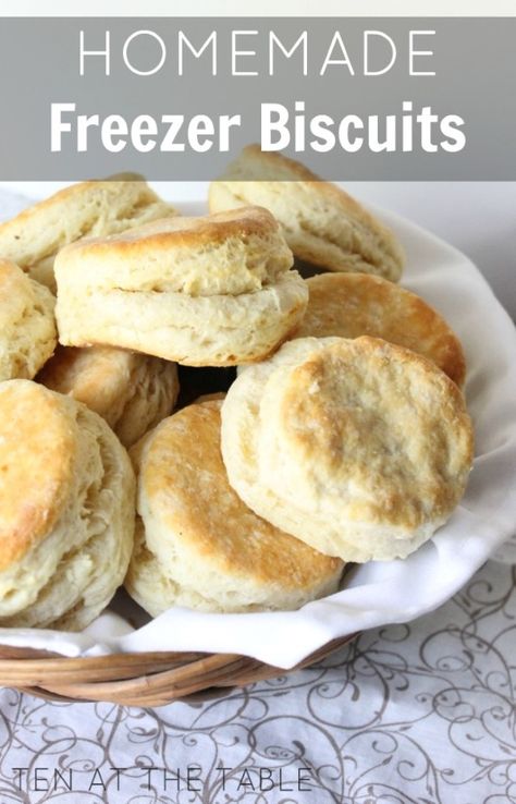 Homemade Freezer Biscuits, Freezer Biscuits, Freeze Ahead Meals, Delicious Cookies Homemade, Cooking From Scratch, Food And Snacks, Prepared Food, Homemade Biscuits, Freezer Cooking