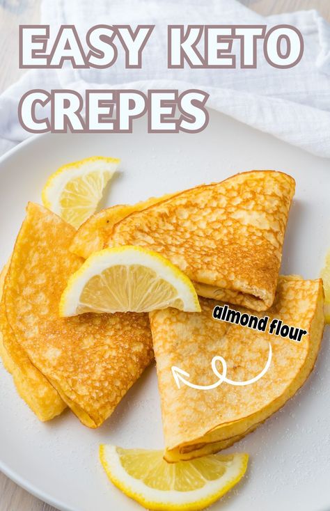 Transform your mealtime with savory keto crepes that are as nutritious as they are delicious. This recipe highlights almond flour and cottage cheese, providing a perfect base for fillings like sautéed veggies or spiced meat. Enjoy a guilt-free, gluten-free meal that keeps you satisfied and on track! How To Make Crepes Easy, Veggie Crepes, Cottage Cheese Keto Recipe, Keto Crepe, Keto Crepes Recipe, Blender Crepes, Low Carb Crepe, Lemon Crepes, Crepes Recipe