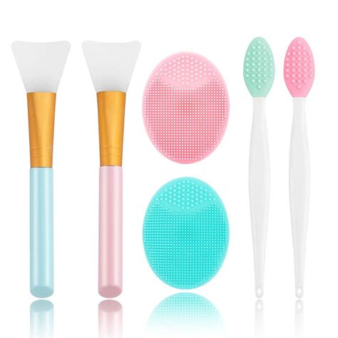 Facial Cleaning Brush, Face Mask Brush, Face Scrubber, Mask Brush, Scrub Brushes, Exfoliating Brush, Facial Cleaning, Lip Exfoliator, Facial Exfoliator