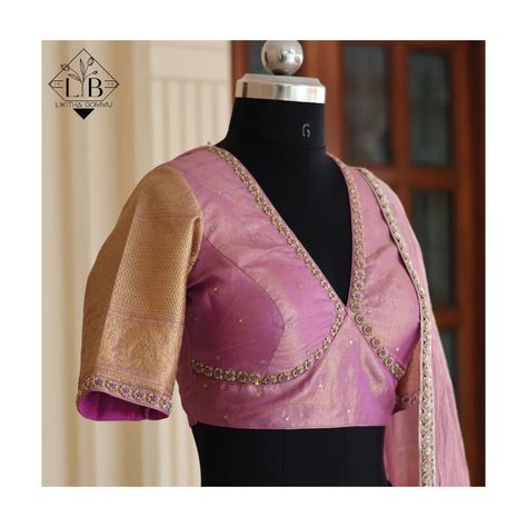 Kanchi Pattu Saree Blouse Designs, Fancy Blouses For Pattu Sarees, Pattu Lehenga Blouse Designs, Blouse For Pattu Saree, Blouse Designs For Half Saree, Kanchi Pattu Lehenga Half Saree, Pattu Lehenga Half Saree, Pattu Half Saree, Gown Ideas