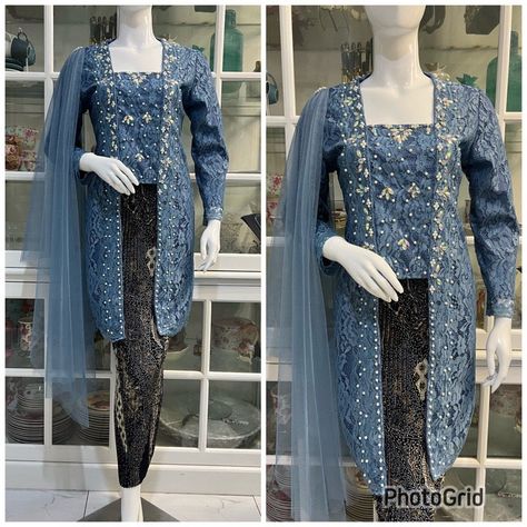 Kebaya Tosca, Kebaya Big Size, Graduate Ideas, Kebaya Brokat Modern, Mix And Match Outfits Hijab, Indonesian Kebaya, Brokat Modern, Kebaya Wedding, Kebaya Modern Dress