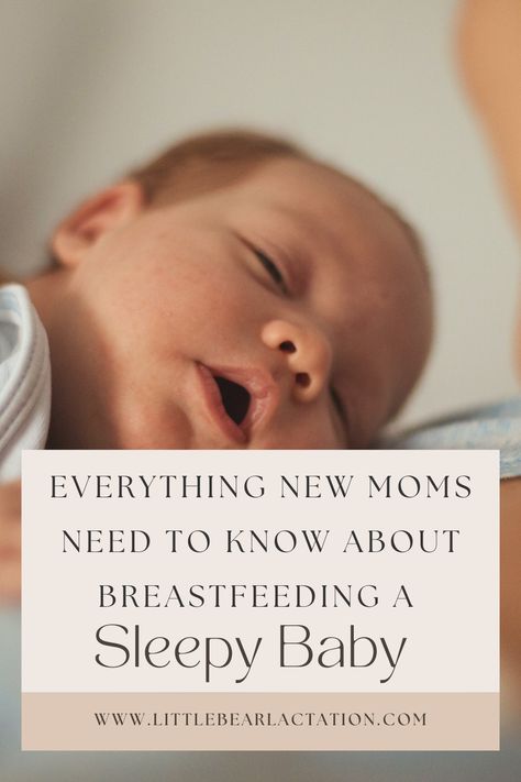 If you have a lazy breastfeeder and need tips for breastfeeding your sleepy newborn, this blog post will help you understand why newborns can be too tired to breastfeed and the number one tip for teaching your baby to breastfeed well. Latching Tips Breastfeeding Newborn, How To Breastfeed, How To Breastfeed Newborns, Breastfeeding Latch, Very Sleepy, Stay Awake, Tongue Tie, Too Tired, Lactation Consultant