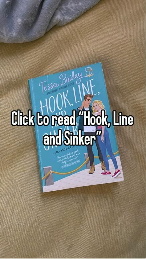 Hook, Line, and Sinker follows the developing romance of the younger Bellinger sister, Hannah, when she returns to Westport, Washington, to film a movie and stays at the apartment of king crab fisherman Fox Thornton. Hook Line And Sinker Tessa Bailey, Click To Read For Free, Fox Thornton, Westport Washington, Book Pdfs, Websites To Read Books, Book Links, The Seven Year Slip, Ashley Poston