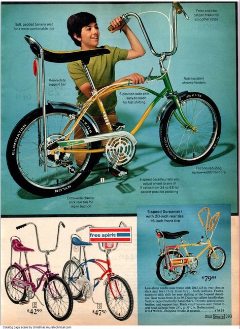 1972 Sears Christmas Book, Page 393 Sears Wish Book, Banana Seat Bike, Bici Retro, Sepeda Bmx, Vw R32, Radio Antigua, Velo Vintage, Samana, Two Boys