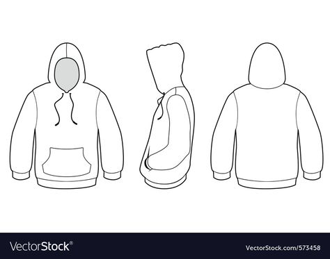 Blank Clothing Template, Hoodie Template Blank, Blank Hoodies Template, Ucla Merch, Hood Drawings, Sweater Template, Sweater Drawing, Hoodie Vector, Hoodie Illustration