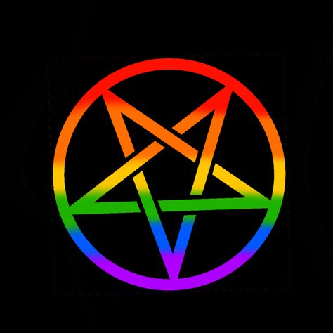 Pentagram Pfp, Pride Flag, Flag, Black