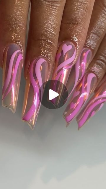 Hirsch Hunty✨ on Instagram: "Love in Pink 💕✨ . Lipstick is a nail shape that is incredibly underrated and does not get enough love, so my client and I decided it was time to transition her from a long coffin to a long lipstick and we are in LOVE 💞😍 . . #pinknails #valentineanails #lipsticknails #xxlnails #longnails #vdaynails #charlottenails" Short Lipstick Shaped Nails, Lipstick Nails Shape Long, Lipstick Shape Nails, Lipstick Nails Shape, Vday Nails, Lipstick Nails, Pink Lipstick, Long Nails, Pink Nails