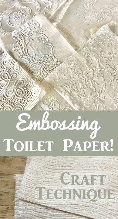 Embossing With Toilet Paper, Embossed Toilet Paper, How To Emboss With Dies, Paper Casting, Cuttlebug Ideas, Card Maps, Paper Craft Techniques, Paper Punches, Plaster Cast